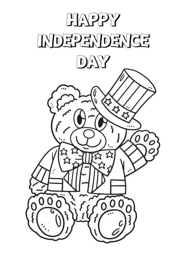 4th July Coloring Page Printable 1