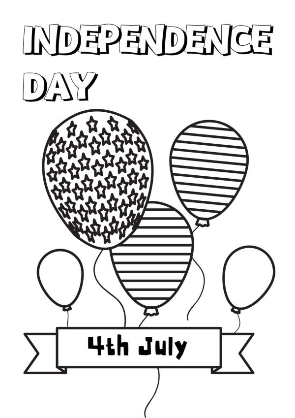 4th July Coloring Page Printable 4